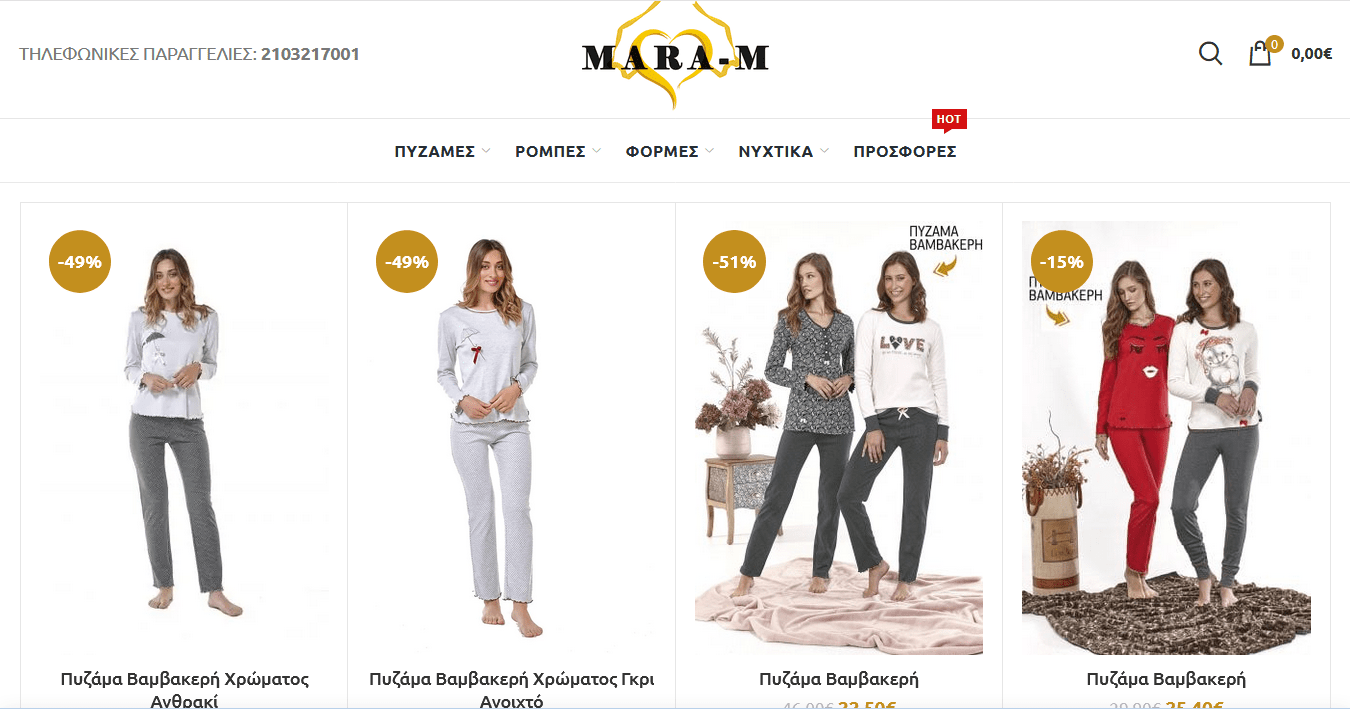 eCommerce website for clothes shop online